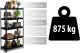 Regał metalowy magazynowy 180 x 90 x 40 cm Humberg HR-851 czarny 7