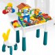 LeanToys Klocki konstrukcyjne 197 elementÃ³w + stolik i krzeseÅko 1