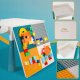 LeanToys Klocki konstrukcyjne 197 elementÃ³w + stolik i krzeseÅko 10