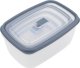 Pojemniki prostokątne lunchbox MG Home Misto zestaw 5 sztuk hermetyczne  2700/1800/1150/650/340 ml szare 2