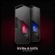 Axagon EEM2-GAM, USB-C 10Gbps - NVMe & SATA SSD GAME M.2 box, bezroubkov Obudowa SSD Czarny 5