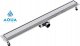 SpiroFlex 600 liniowe odwodnienie prysznicowe AQUA STEEL LA z rusztem szlifowanym SZGM (S) 2