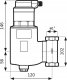 Afriso Separator powietrza FAR 312, z odpowietrznikiem automatycznym, przyłącza Rp1'' (S)A 2