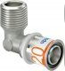 Uponor S-Press PLUS kolano z gwintem zewn. 20-R1/2MT 1