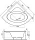 Wanna symetryczna 140x140 STANDARD 4
