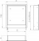 Szafka natynkowa z miejscem na sterowanie - 4 obwody 350x765x148  (szer.x wys.x gł.) (DWZ) 1