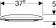Deska sedesowa Geberit Selnova Comfort Deska sedesowa, dla niepełnosprawnych, mocowanie od góry, zachodząca pokrywa deski sedesowej 5