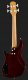 Flight Mini Bass Gitara Elektryczna Minibas Solid Body Transparent Blue 7