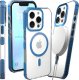 Etui Pancerne do Apple iPhone 13 Pro (Bumper, Niebieska Ramka, Magsafe) 1