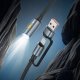 Kabel USB Hoco USB-A + USB-C - USB-C 0.3 m Czarny 3