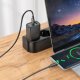 HOCO ładowarka sieciowa USB A + Typ C + kabel Typ C do Lightning PD QC3.0 3A 20W N61 czarna 4