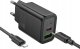 HOCO ładowarka sieciowa USB A + Typ C + kabel Typ C do Typ C PD QC3.0 3A 20W N61 czarna 1