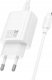 HOCO ładowarka sieciowa USB A + Typ C + kabel Typ C do Lightning PD QC3.0 3A 20W N61 biała 3