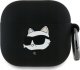 Karl Lagerfeld KLA4RUNCHK AirPods 4       cover czarny/black Silicone Choupette Head 3D 1
