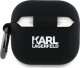Karl Lagerfeld KLA4RUNCHK AirPods 4       cover czarny/black Silicone Choupette Head 3D 2