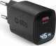 SBS PD Travel Charger 45W USB-C LCD Display GaN black 1