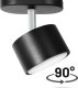 Zestaw Lampa punktowa LED Heckermann 8795313A Czarna 1x głowica + 1x Żarówka LED Heckermann GX53 7W Neutral 3