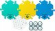 FluentPet - Basic Get Started Kit - zestaw 6 przycisków z piankowymi matami i naklejkami do komunikacji z psem / kotem 1
