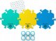 FluentPet - Connect Get Started Expansion Kit - zestaw 6 przycisków z piankowymi matami oraz naklejkami do komunikacji z psem / kotem do systemu Connect 1