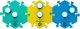 FluentPet - Connect Get Started Expansion Kit - zestaw 6 przycisków z piankowymi matami oraz naklejkami do komunikacji z psem / kotem do systemu Connect 2