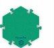 Springos FluentPet - HexTile Flex - piankowa mata do przycisków - zielona 1