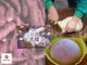 Japońskie mochi z taro ryżowe ciastka z nadzieniem fioletowym rice cake 210g 3