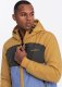 Lekka kolorowa męska kurtka sportowa z polarem  niebiesko-musztardowa V8 OM-JANP-0194 M 2