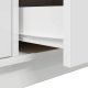 vidaXL Szafka RTV z oświetleniem LED Biała 100x41x50 cm 12