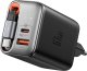 Ładowarka 2w1 USB-C+A McDodo CH-4100 67W GaN, kabel USB-C 65cm, czarna 2