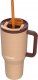 Kubek termiczny z teleskopową słomką Kambukka Rio Tumbler 950ml Almond Dream 1