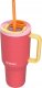 Kubek termiczny z teleskopową słomką Kambukka Rio Tumbler 950ml Pink Papaya 1