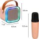 Zestaw do karaoke 2 mikrofony + głośnik przenośny BLUETOOTH USB LED różowy Kik sp. z o.o. sp. k. 11