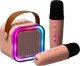 Zestaw do karaoke 2 mikrofony + głośnik przenośny BLUETOOTH USB LED różowy Kik sp. z o.o. sp. k. 2
