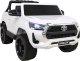 Toyota Hilux na akumulator dla dzieci Biały + Napęd 4x4 + Pilot + 2 bagażniki + Radio MP3 + LED 14