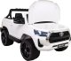 Toyota Hilux na akumulator dla dzieci Biały + Napęd 4x4 + Pilot + 2 bagażniki + Radio MP3 + LED 18
