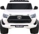 Toyota Hilux na akumulator dla dzieci Biały + Napęd 4x4 + Pilot + 2 bagażniki + Radio MP3 + LED 3