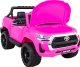 Toyota Hilux na akumulator dla dzieci Różowy + Napęd 4x4 + Pilot + 2 bagażniki + Radio MP3 + LED 16