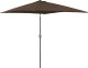 Parasol ogrodowy prostokątny uchylny z korbką 200 x 300 cm brązowy UNIPRODO 4