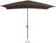 Parasol ogrodowy prostokątny uchylny z korbką 200 x 300 cm brązowy UNIPRODO 5