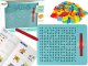 Tablica Magnetyczna z Kulkami Tablet Magnetyczny Pinezki Klocki Zielona LEAN Toys 1