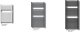 Towel dryer INVENA, 1000 x 540 mm, steel, black 4