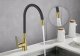 Sink mixer INVENA KSANTI PLUS, with 360deg rotating spout, polished gold color. 5