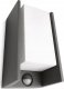 Outdoor wall light PHILIPS BRIDGE, IP44, 1 x E27, max 42 W, with motion sensor, 21.2x11.8 cm 2