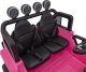1PUNKT Auto terenowe OFF-ROAD 3.0 dla dzieci Różowy + Pilot + Pasy + Audio LED 13