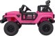 1PUNKT Auto terenowe OFF-ROAD 3.0 dla dzieci Różowy + Pilot + Pasy + Audio LED 4