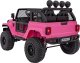 1PUNKT Auto terenowe OFF-ROAD 3.0 dla dzieci Różowy + Pilot + Pasy + Audio LED 5
