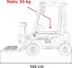 Pojazd Wózek Widłowy JCB Żółty 18