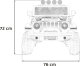 Auto terenowe OFF-ROAD 3.0 dla dzieci Czerwony + Pilot + Wolny Start + Pasy + Audio LED 20