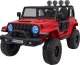 Auto terenowe OFF-ROAD 3.0 dla dzieci Czerwony + Pilot + Wolny Start + Pasy + Audio LED 3