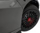 Auto Lamborghini Aventador SV na akumulator dla 2 dzieci Szary + Pilot 2,4 GHz + Pianka EVA + Audio LED 12